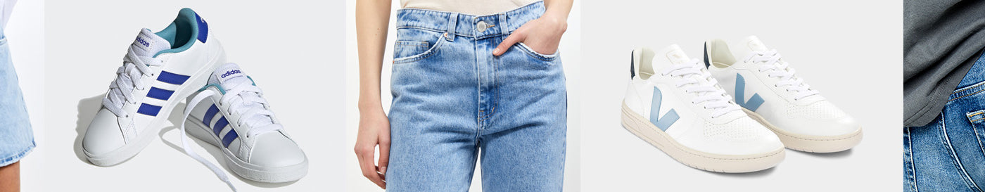 BLUE JEANS - WHITE SNEAKERS