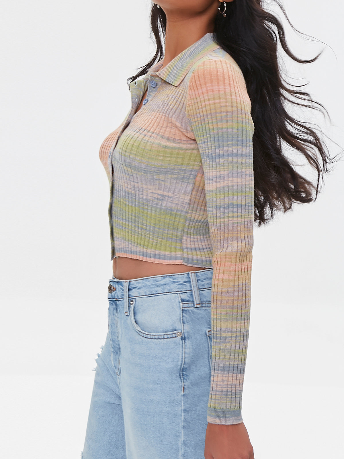 קרדיגן קרופ Space Dye