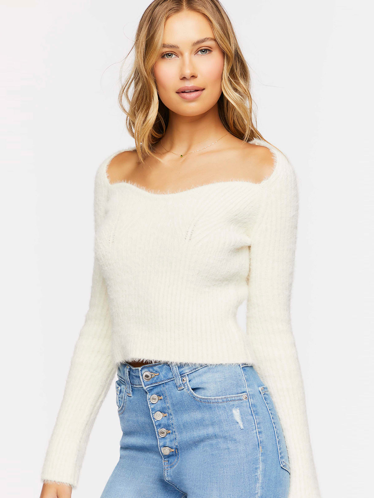 סוודר עם מפתח לב