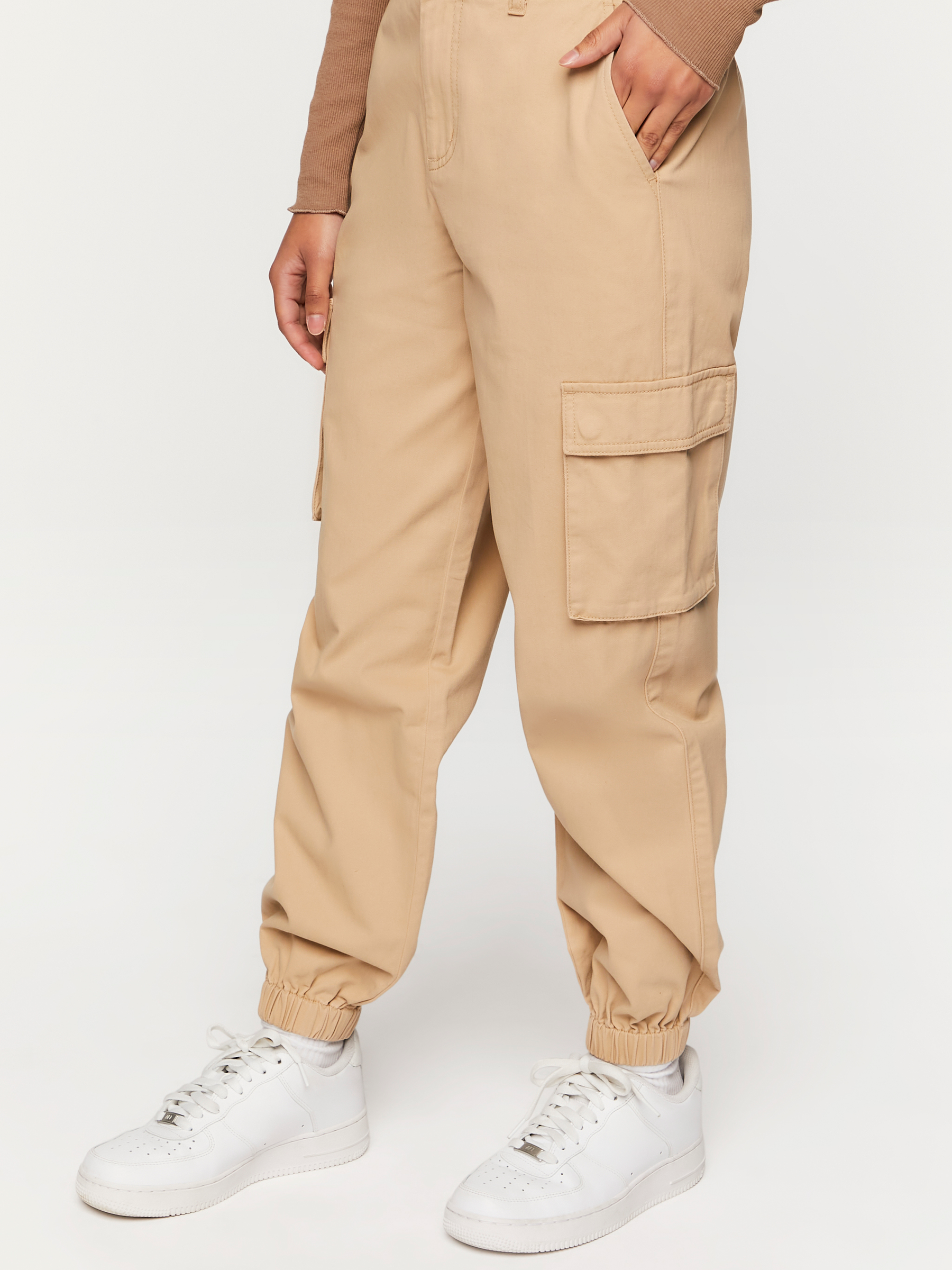 מכנסי CARGO בשילוב מנג'טים- FOREVER 21|פוראבר 21