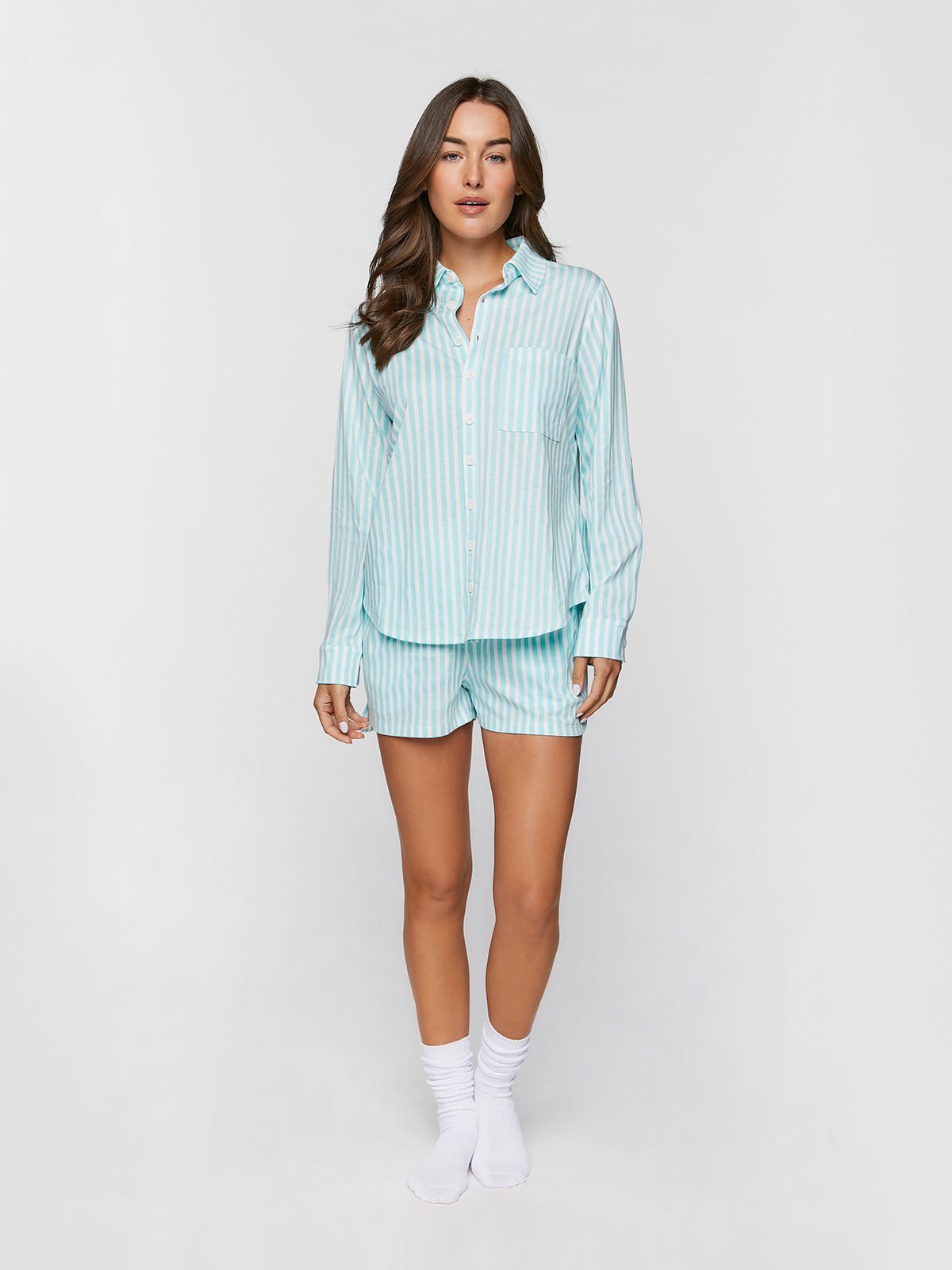 חולצת פיג'מה מכופתרת