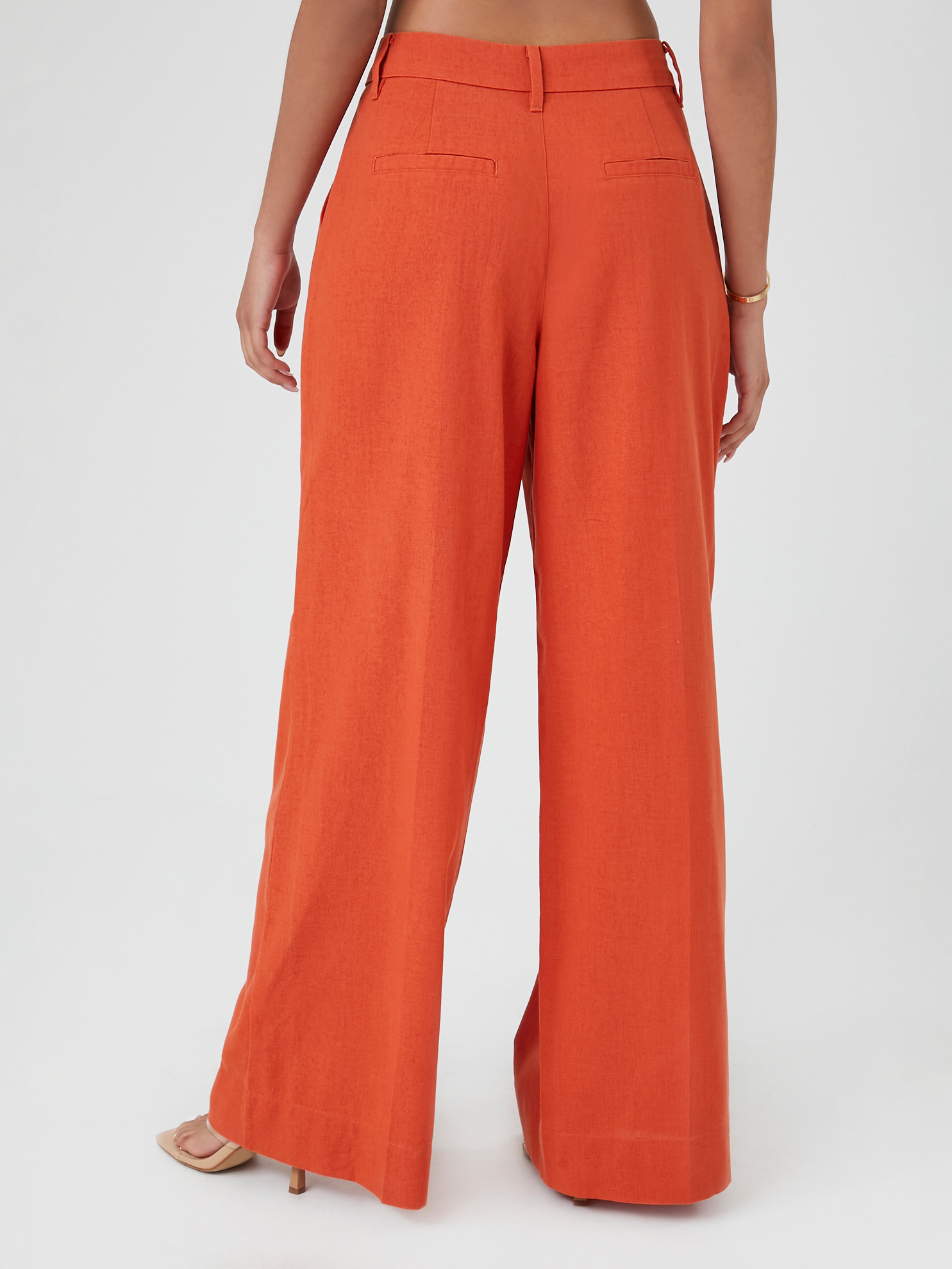 מכנסיים WIDE LEG בשילוב קפלים- FOREVER 21|פוראבר 21