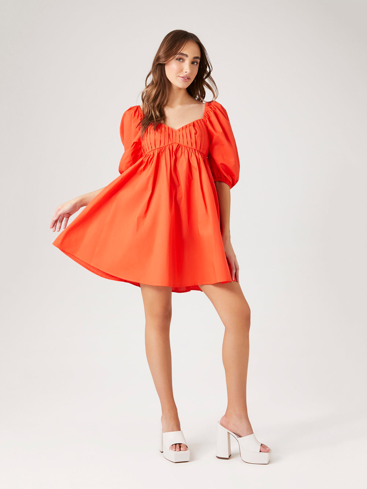 שמלת פופלין מתרחבת- FOREVER 21|פוראבר 21