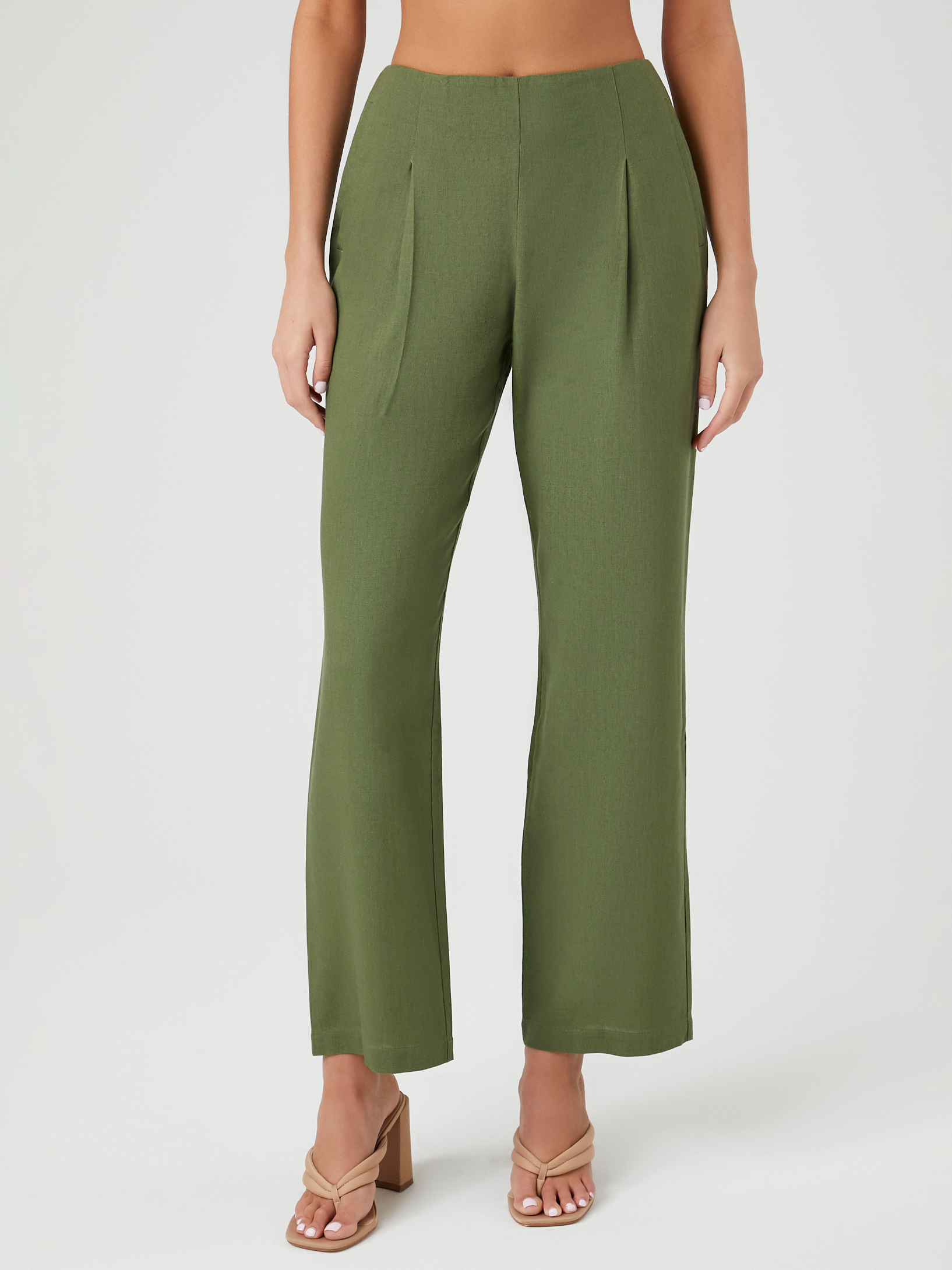 מכנסיים מחוייטים בגזרה ישרה- FOREVER 21|פוראבר 21