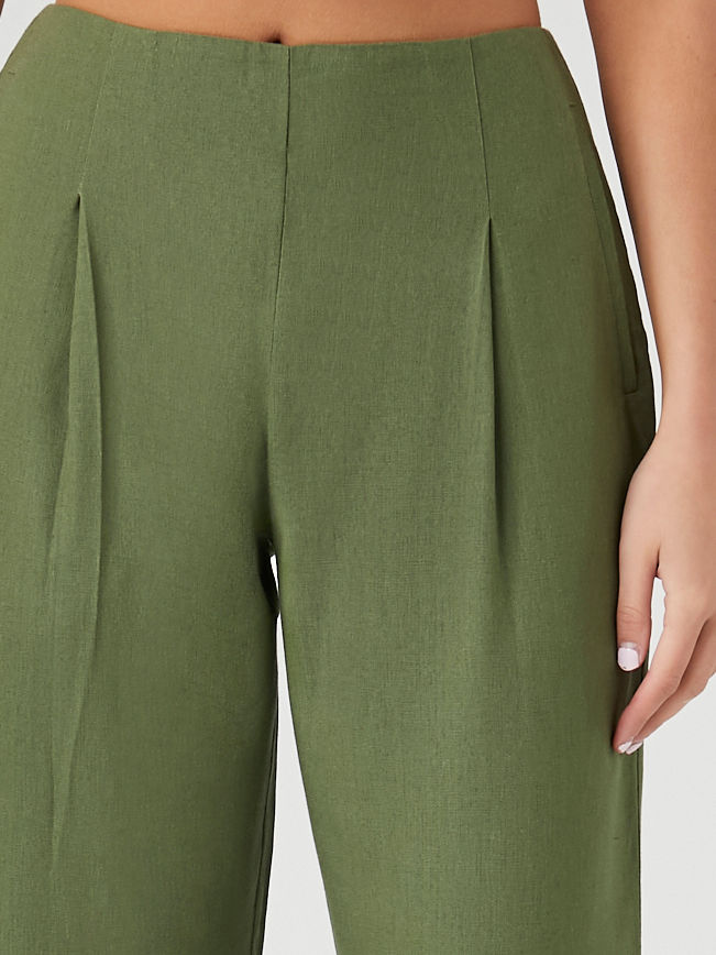 מכנסיים מחוייטים בגזרה ישרה- FOREVER 21|פוראבר 21