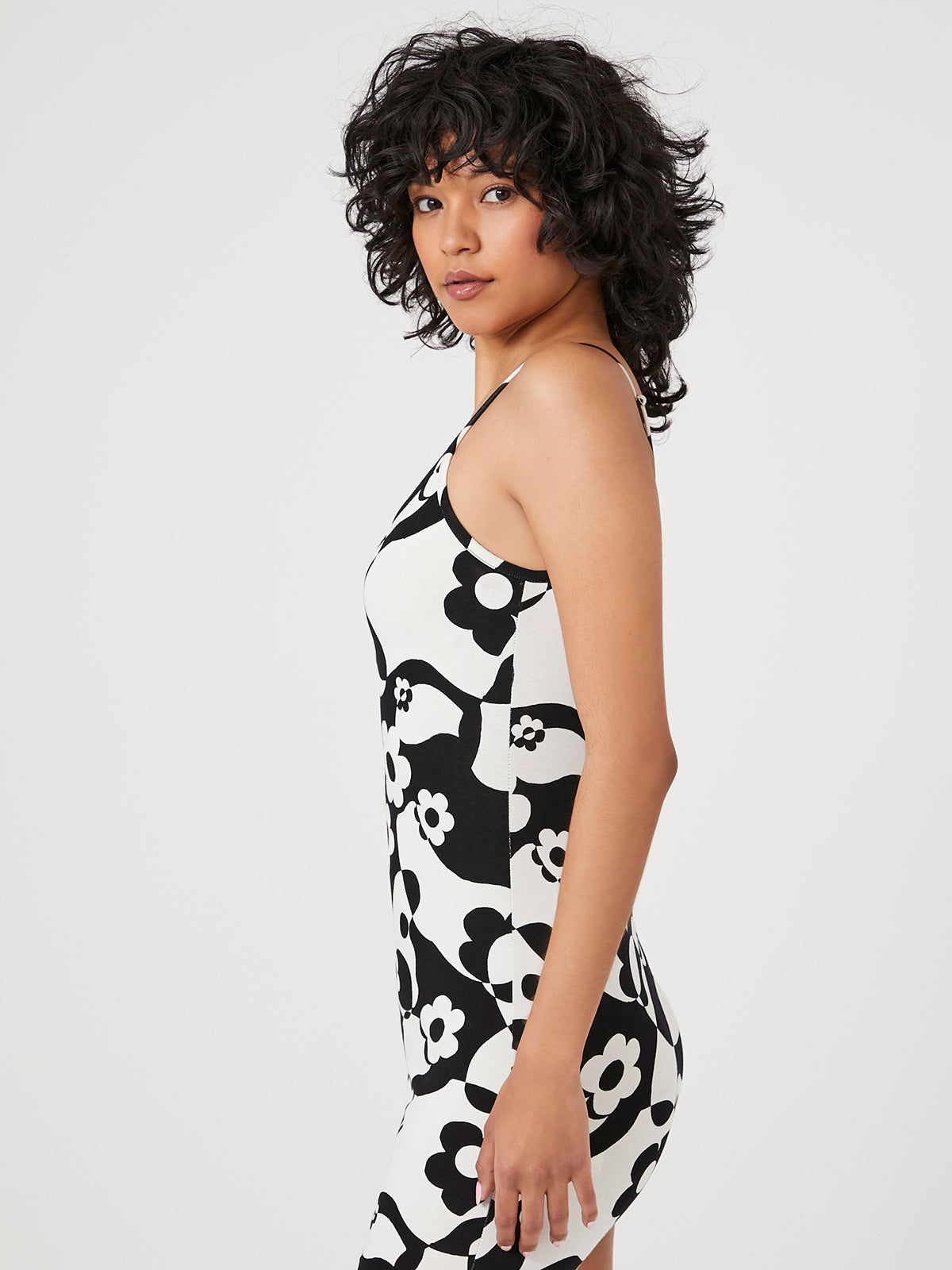 שמלת מיני פרחונית