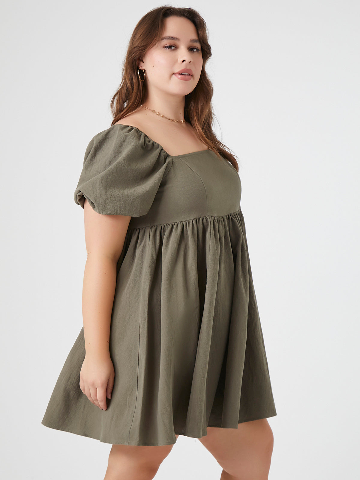 שמלת מיני מתרחבת PLUS SIZE
