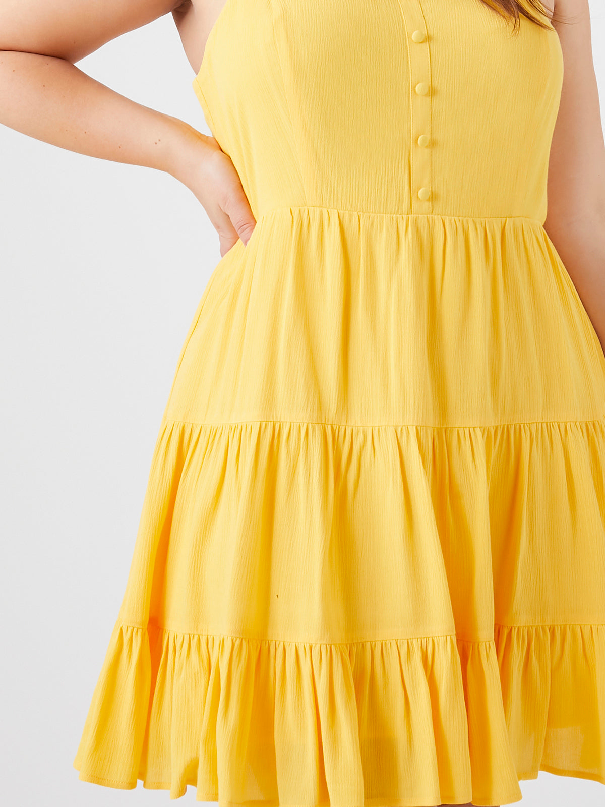 שמלת מיני קומות PLUS SIZE- FOREVER 21|פוראבר 21