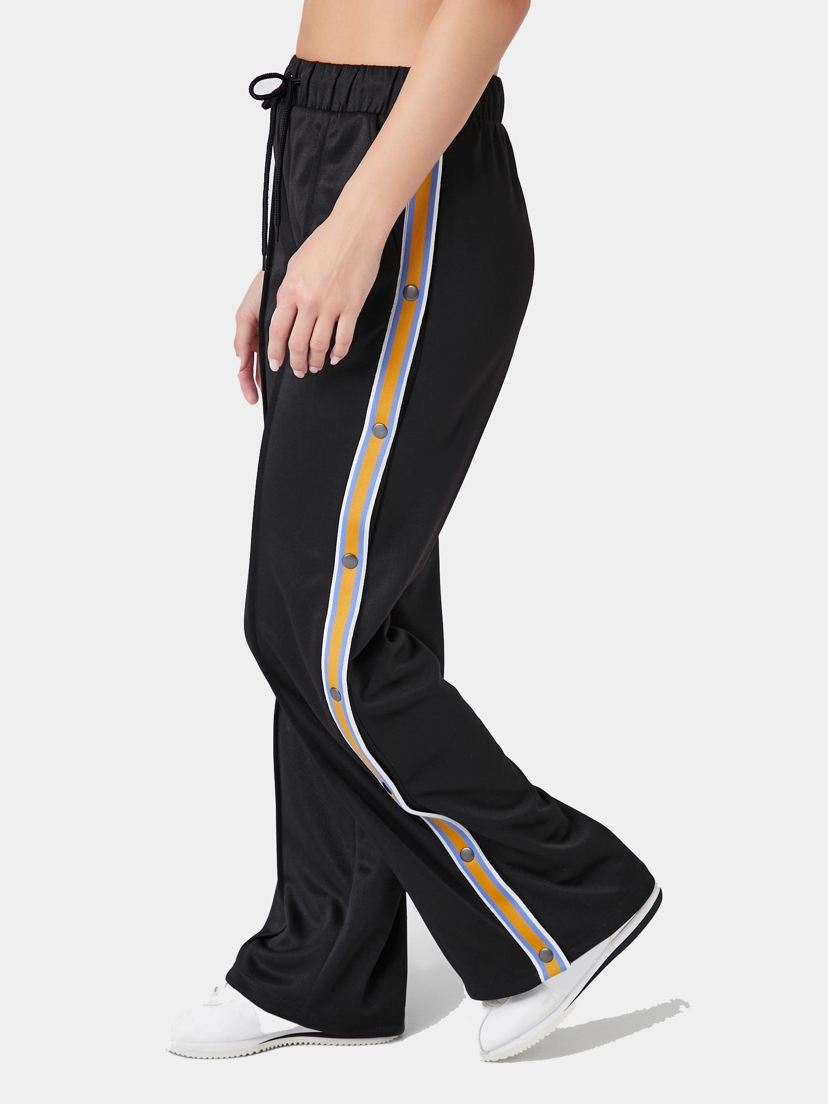 מכנסי קיט סרוגים עם פסי צד ורוכסני פתיחה- FOREVER 21|פוראבר 21