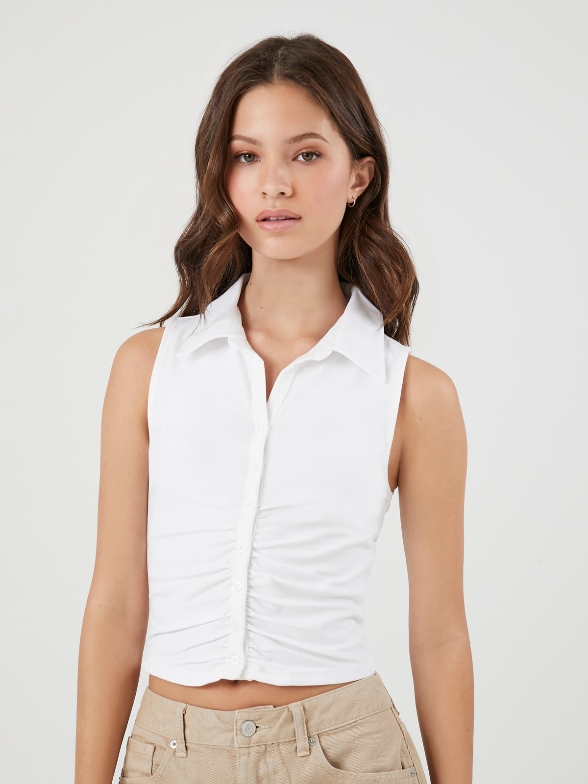 גופיית קרופ מכופתרת