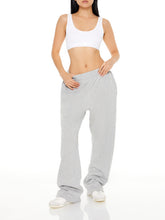 מכנסי פרנץ' טרי רחבים עם מותן גמישה