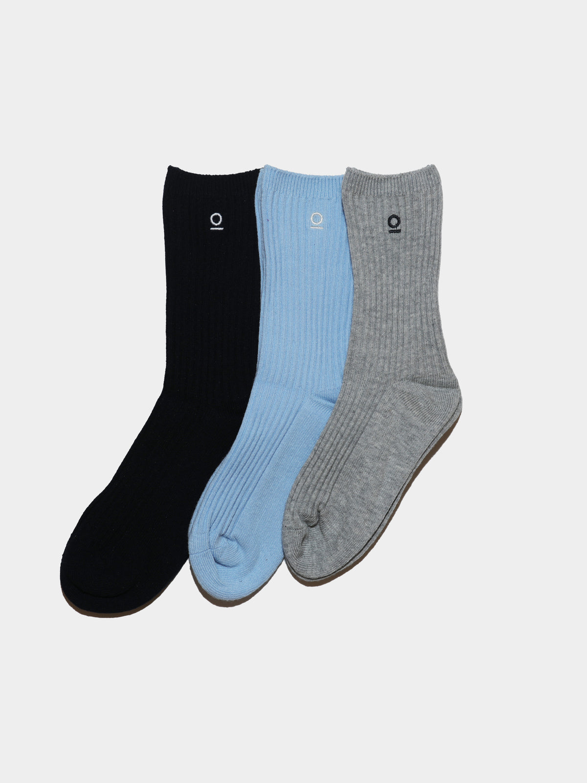 מארז 3 זוגות גרביים חורפיות / כחול-אפור / ילדים יוניסקס
