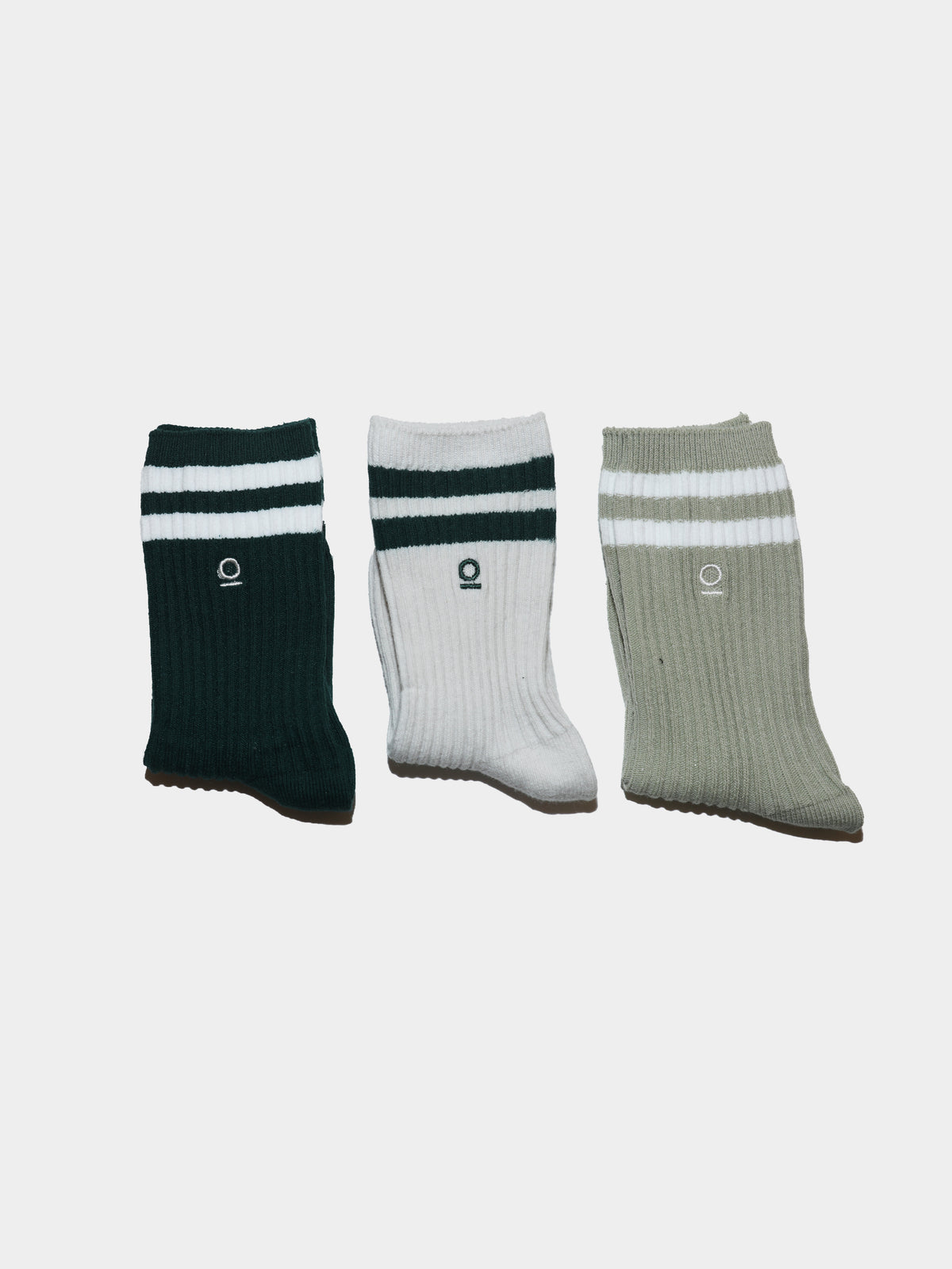 מארז 3 זוגות גרביים ספורטיביות / ירוק - מנטה / ילדים יוניסקס