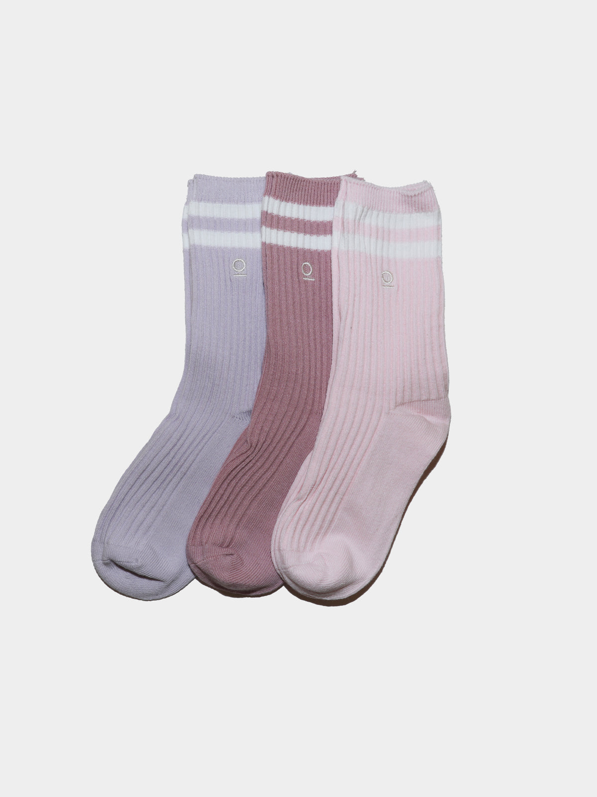 מארז 3 זוגות גרביים ספורטיביות / ורוד-סגול / ילדות בנות