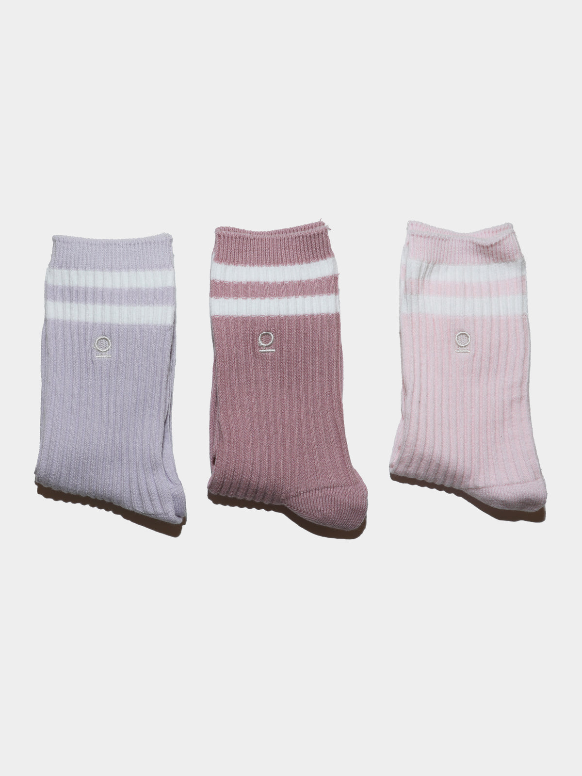 מארז 3 זוגות גרביים ספורטיביות / ורוד-סגול / ילדות בנות