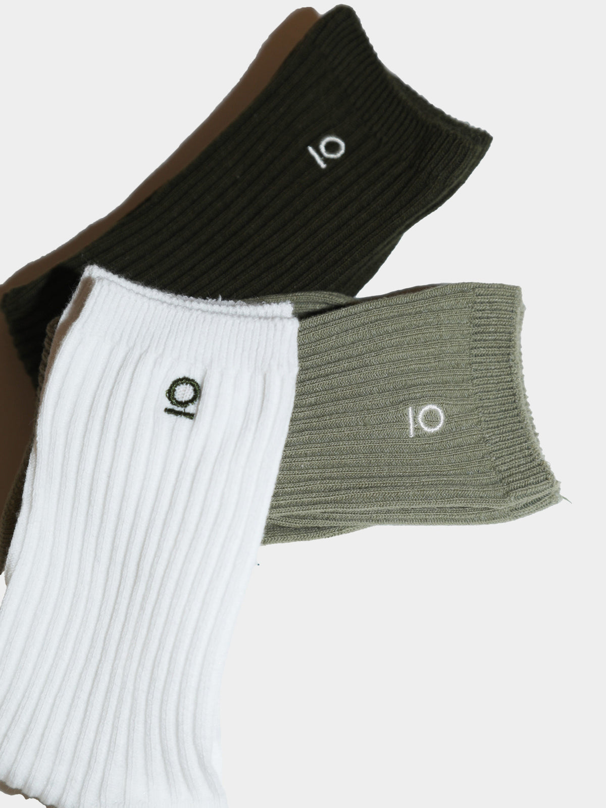 מארז 3 זוגות גרביים חורפיות / זית / ילדים יוניסקס