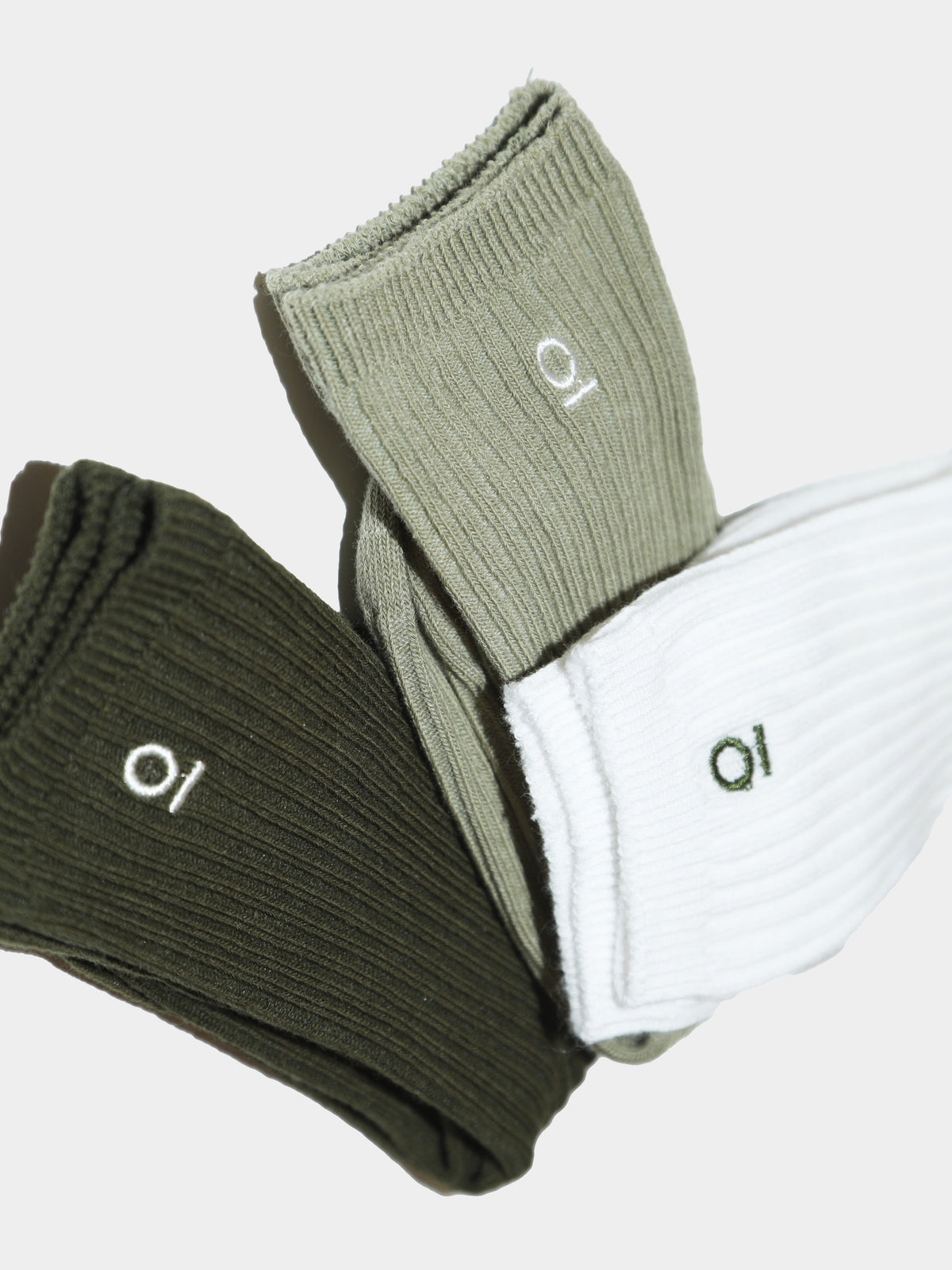 מארז 3 זוגות גרביים חורפיות / זית / ילדים יוניסקס