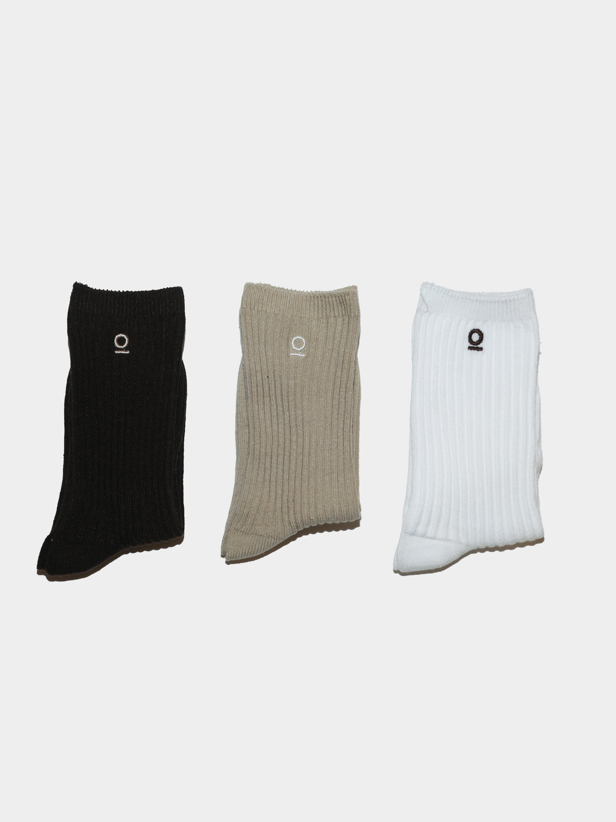 מארז 3 זוגות גרביים חורפיות / חום- אבן / ילדים יוניסקס