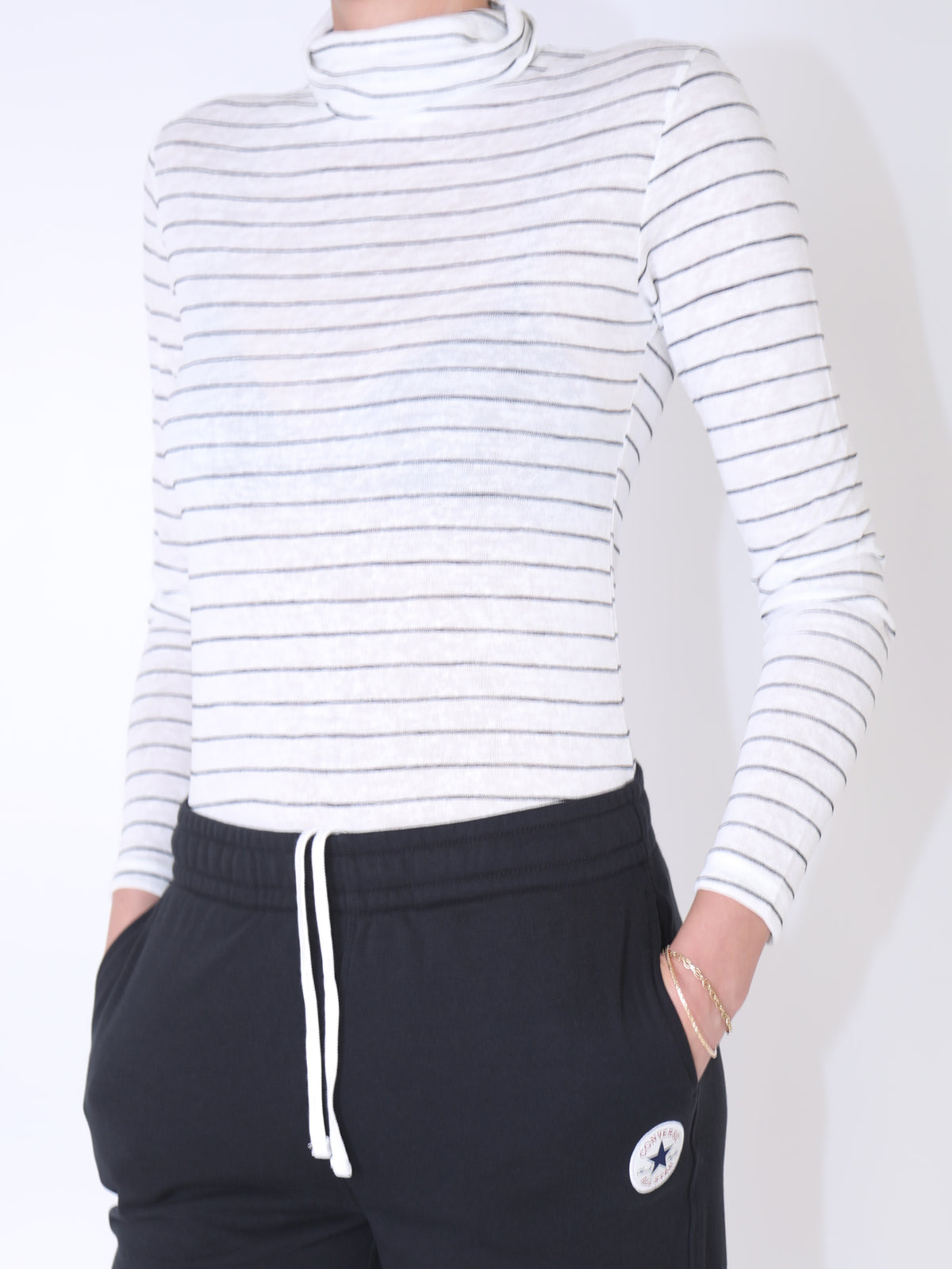 חולצת גולף פסים מבד סלאב