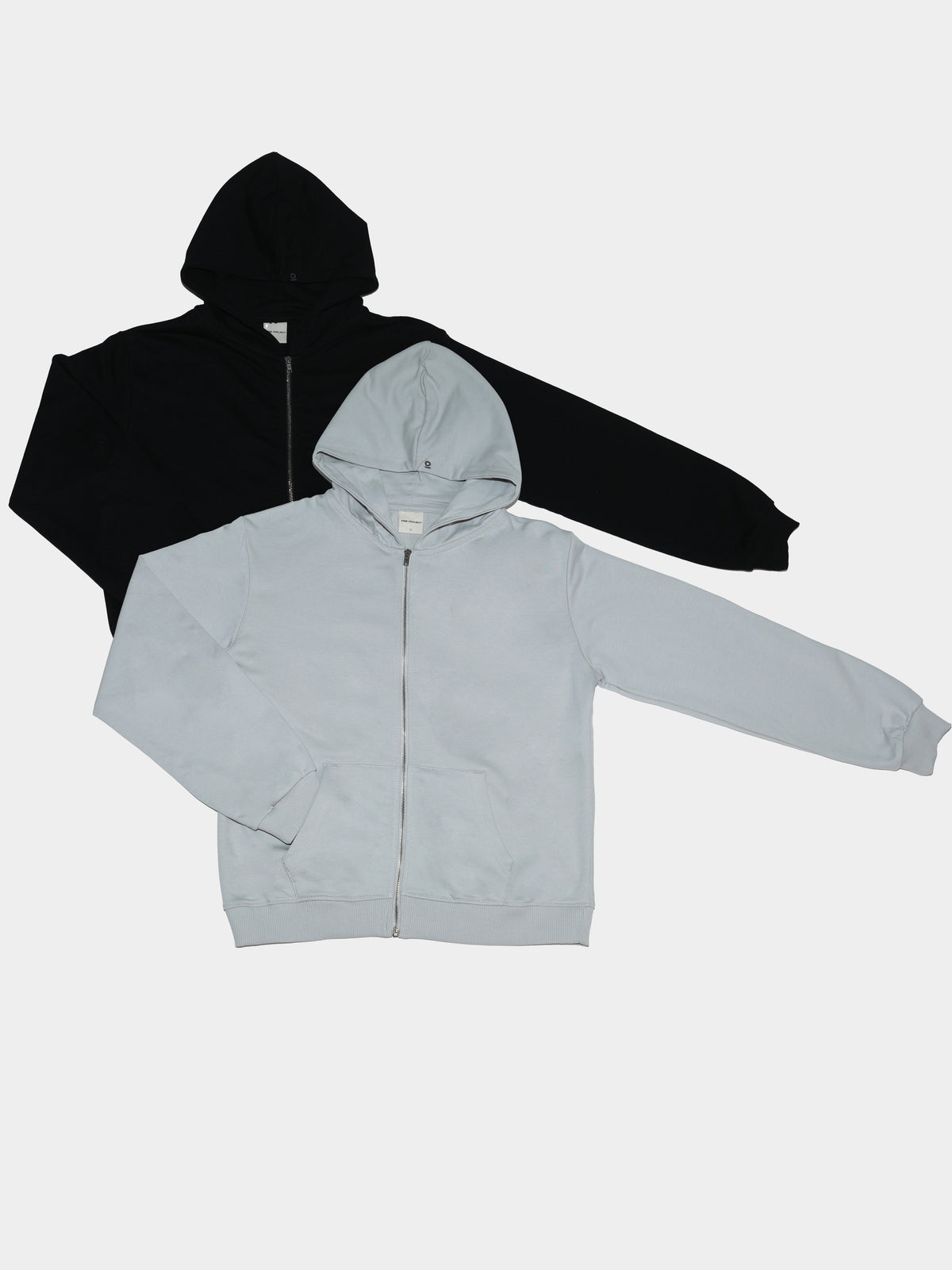 מארז 2 קפוצ׳ונים עם רוכסן / אפור / ילדים ותינוקות יוניסקס