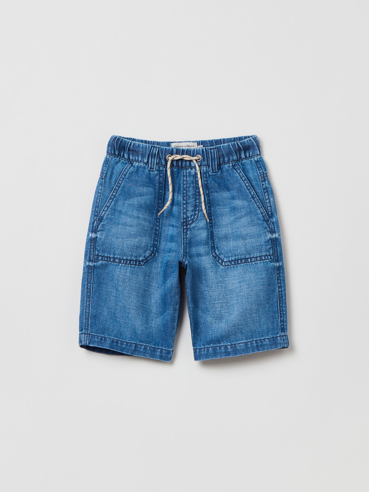 מכנסי ג'ינס קצרים בשילוב פשתן / ילדים