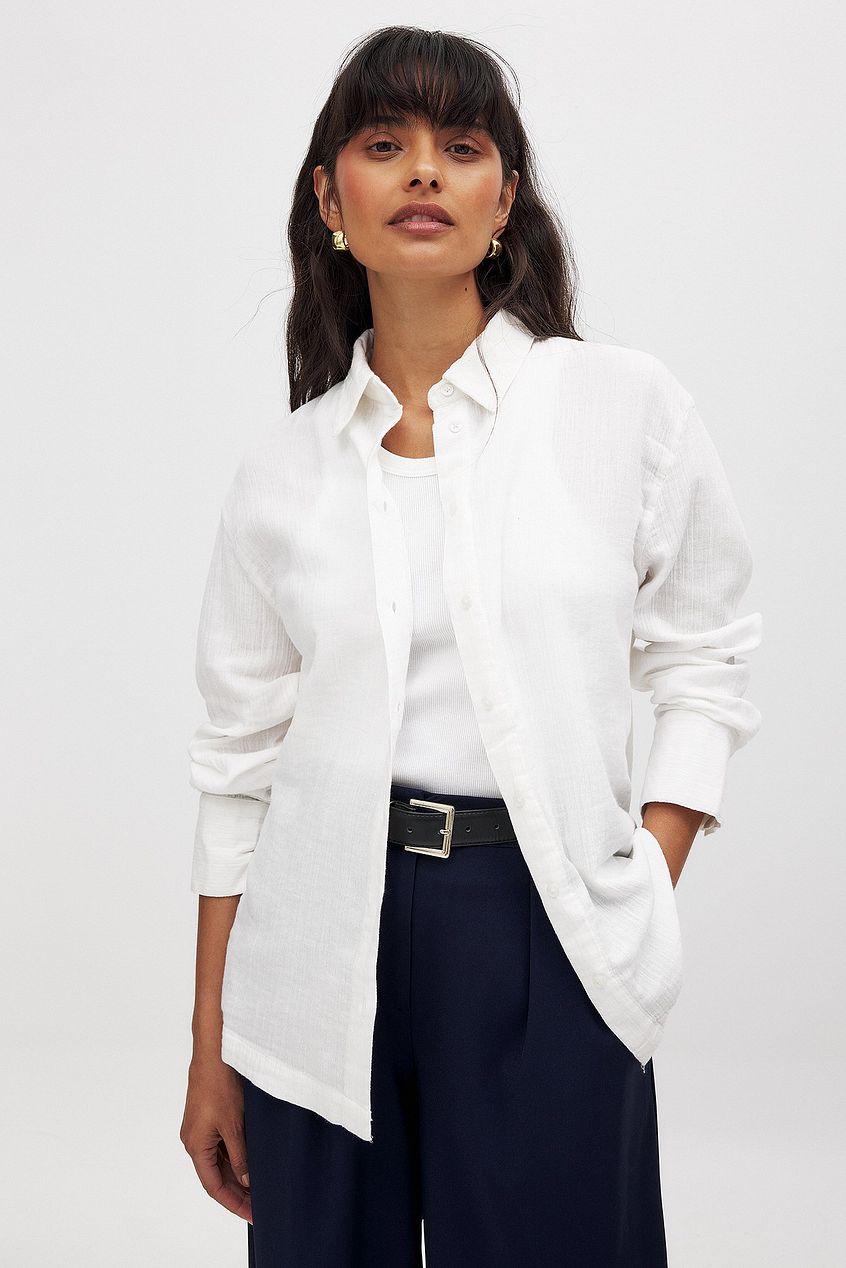 חולצת כותנה רכה עם שרוולים ארוכים