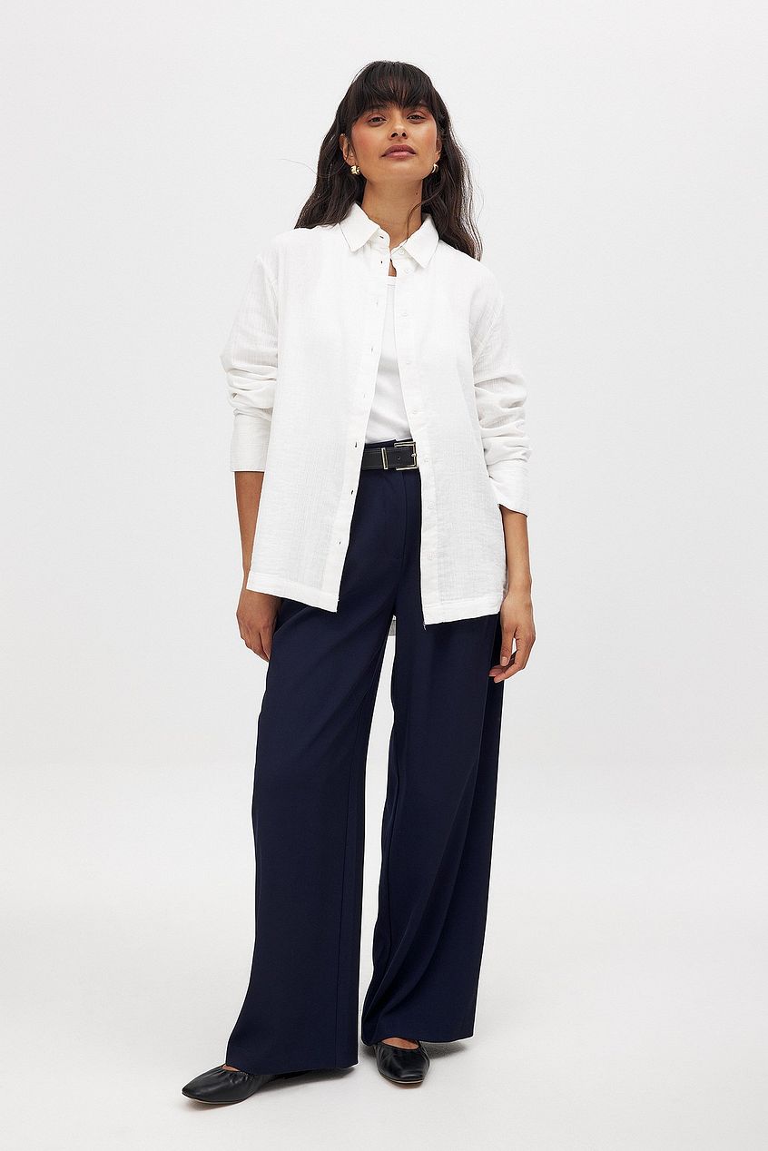 חולצת כותנה רכה עם שרוולים ארוכים