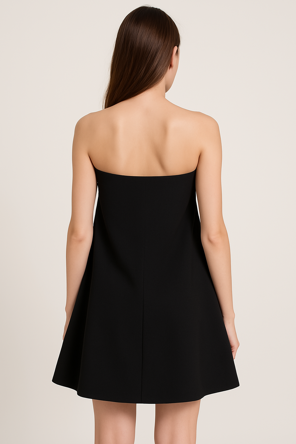 שמלת מיני בנדו בגזרה נשפכת Lillie Grace x NA-KD