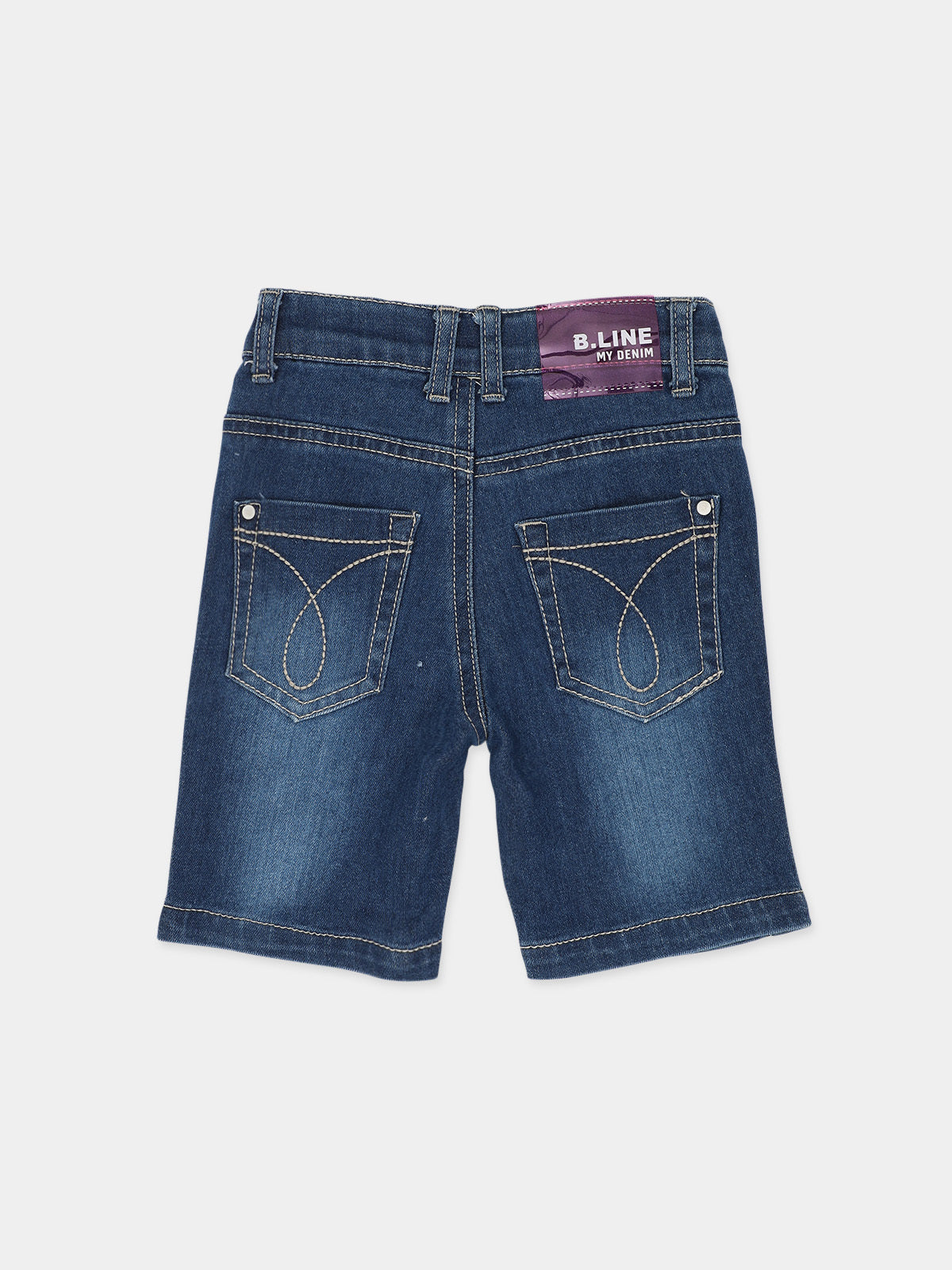 מכנסי ג'ינס לייקרה קצרים / ילדות- Borderline|בורדרליין
