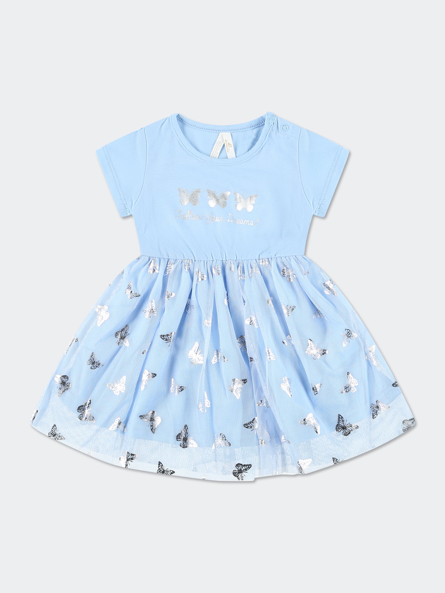 שמלת פרפרים בשילוב טול / תינוקות- Borderline|בורדרליין