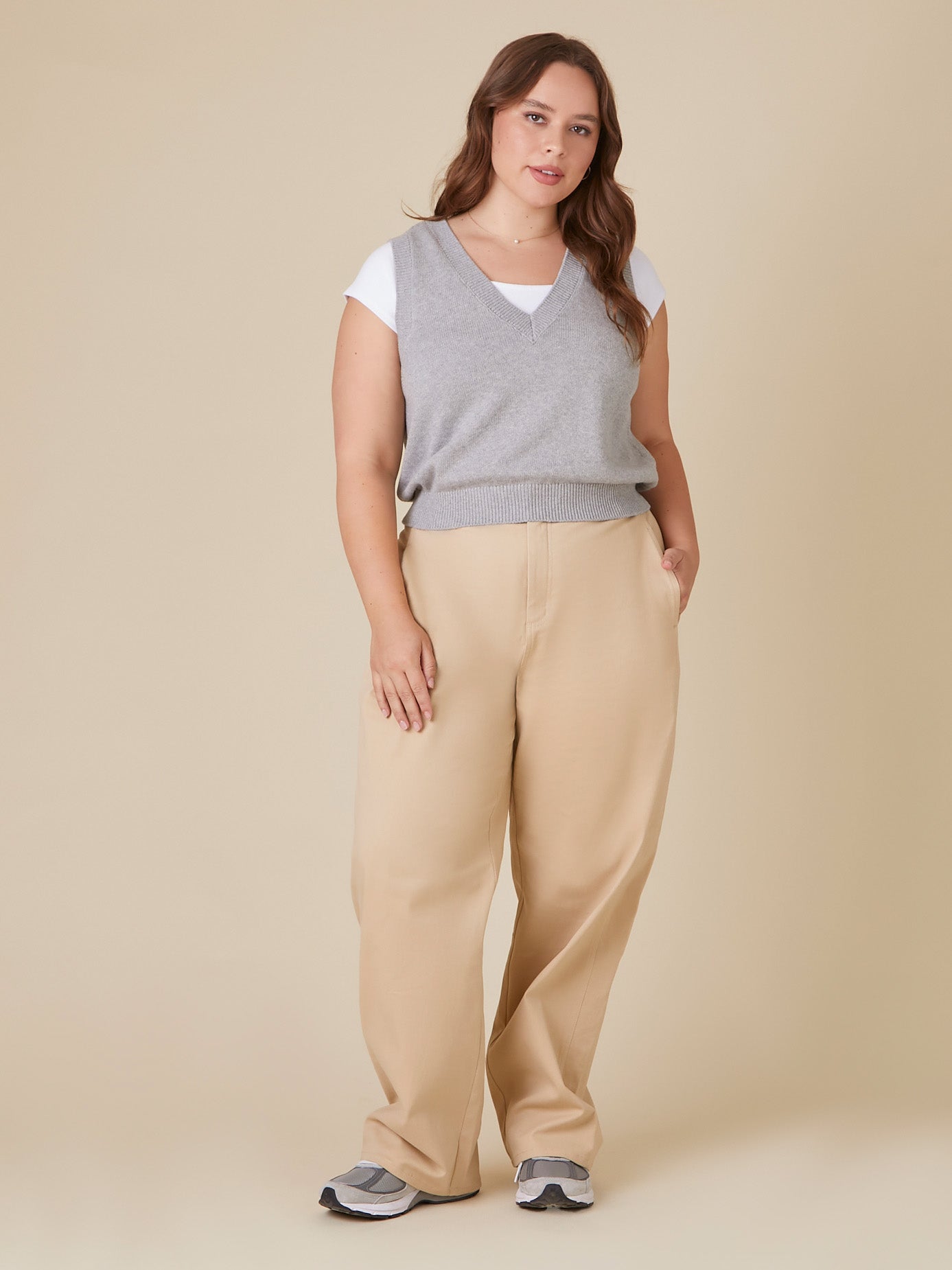 אפודה קלאסית PLUS SIZE- FOREVER 21|פוראבר 21