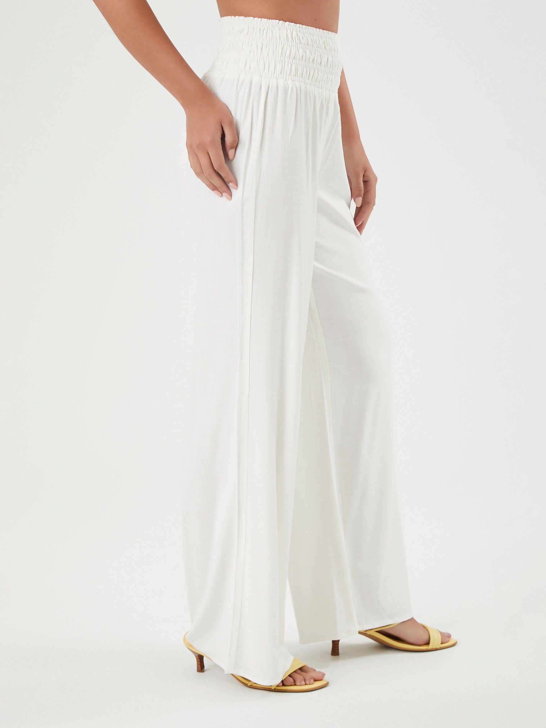 מכנסי WIDE LEG בשילוב חגורת מותן עבה- FOREVER 21|פוראבר 21