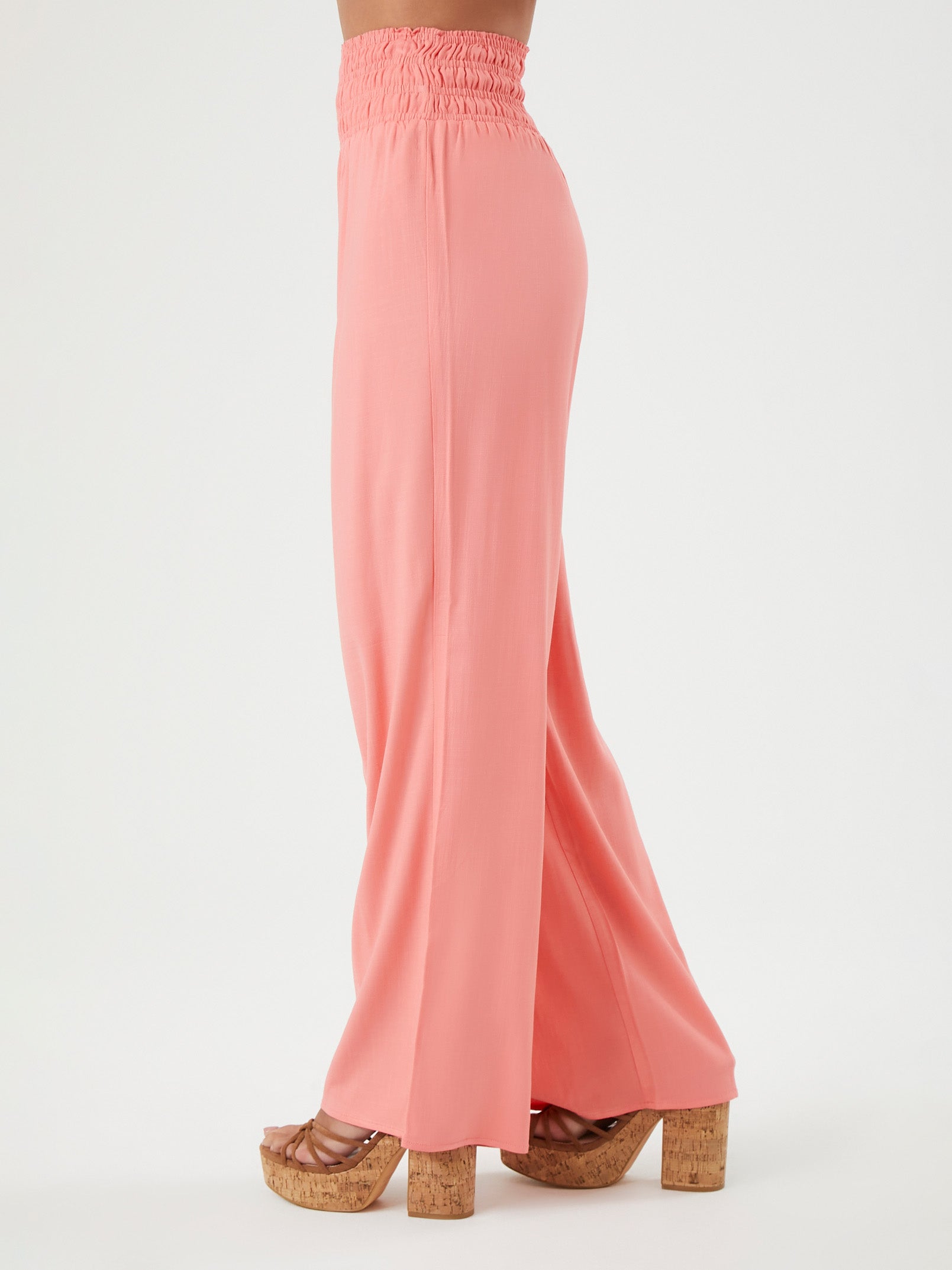 מכנסי WIDE LEG בשילוב חגורת מותן עבה- FOREVER 21|פוראבר 21