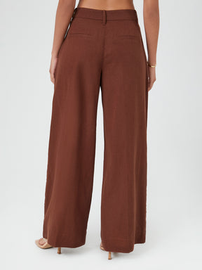 מכנסיים WIDE LEG בשילוב קפלים