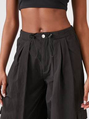 מכנסי ניילון WIDE LEG