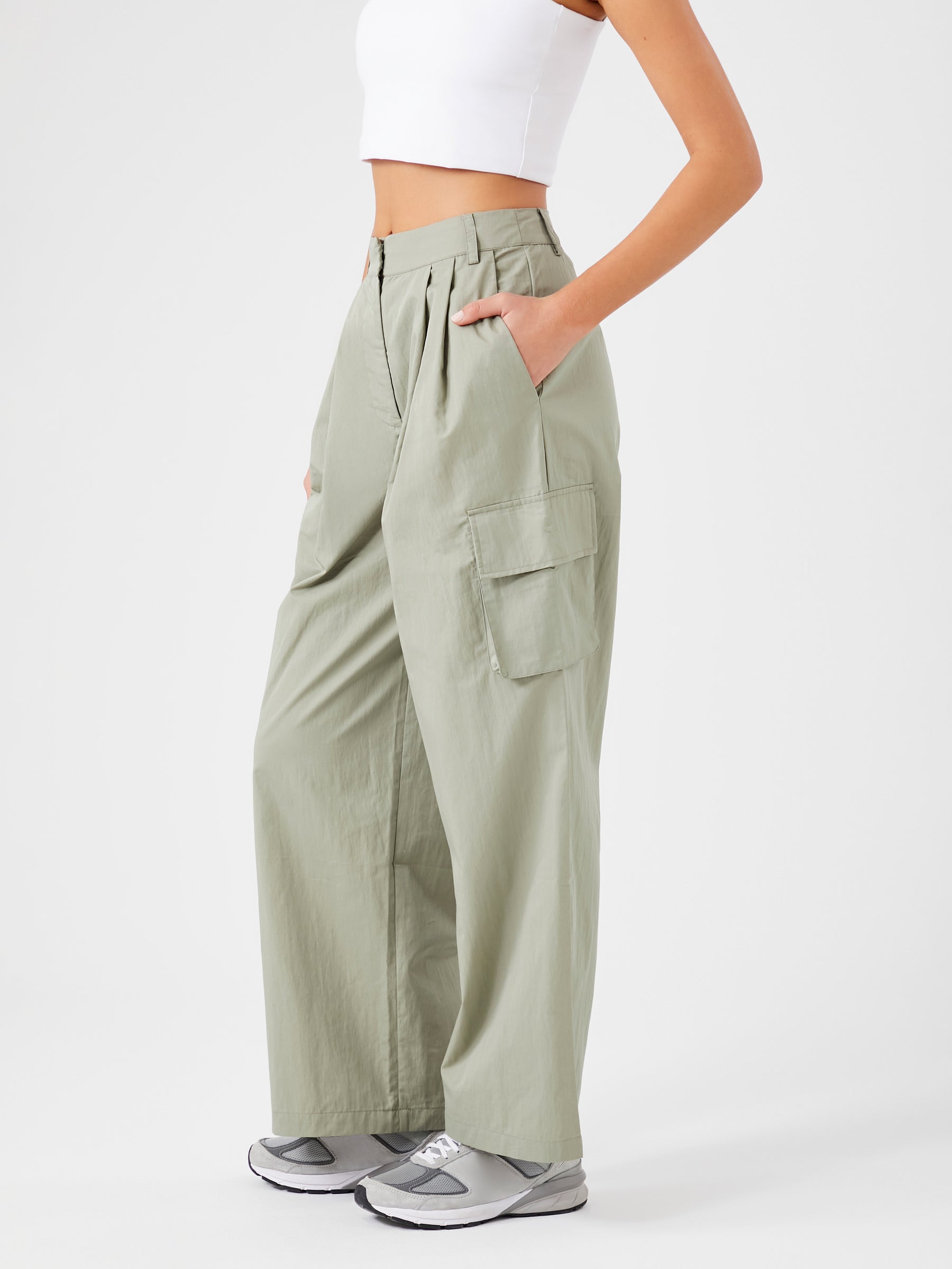 מכנסי דגמ'ח WIDE LEG- FOREVER 21|פוראבר 21