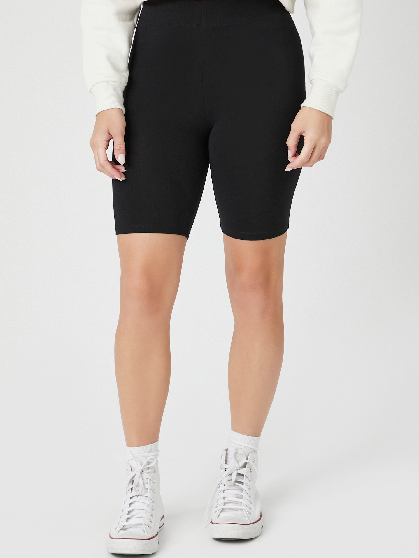 טייץ BIKER מכותנה אורגנית- FOREVER 21|פוראבר 21