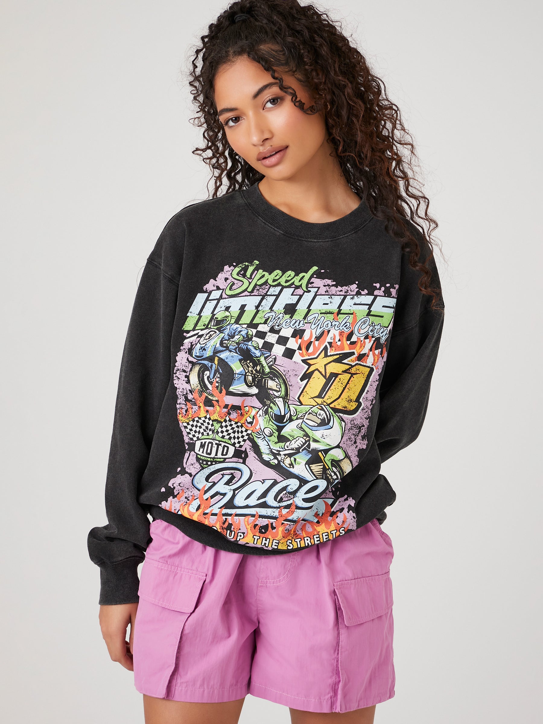 סווטשירט פרנץ' טרי- FOREVER 21|פוראבר 21