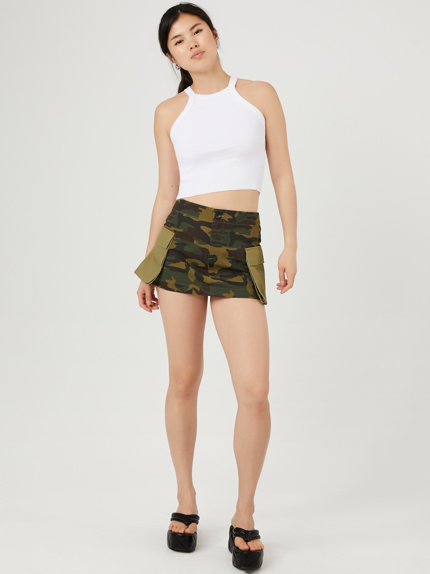 חצאית מיני CAMO- FOREVER 21|פוראבר 21