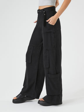 מכנסי דגמ'ח WIDE LEG