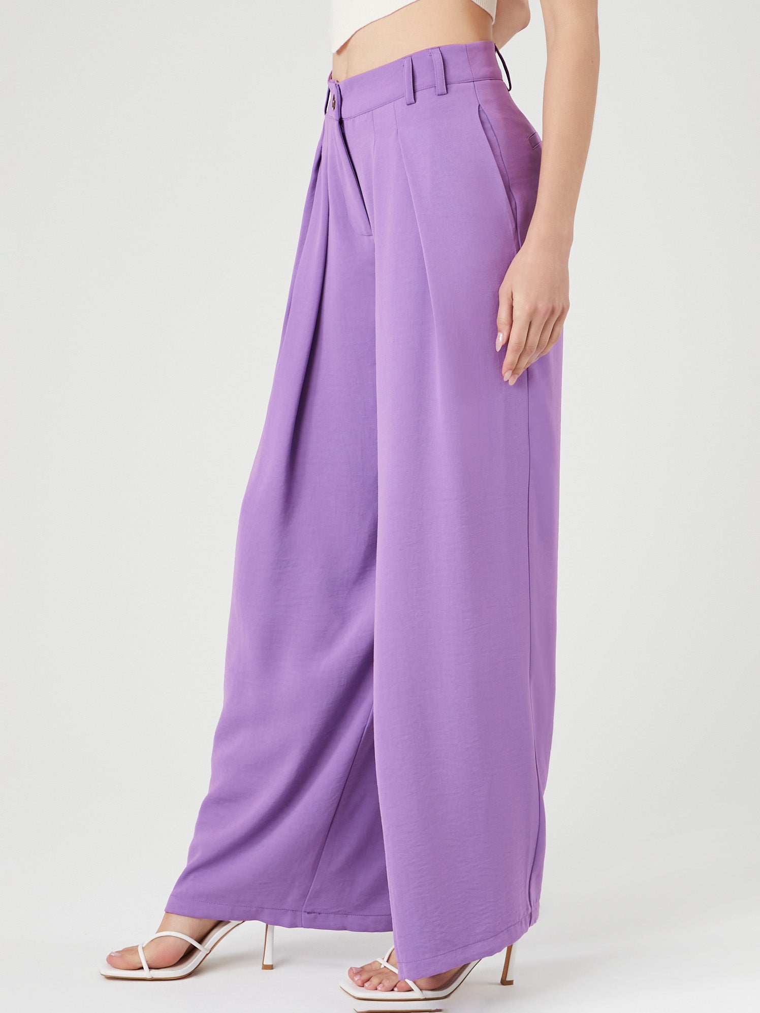 מכנסיים מחוייטים WIDE LEG- FOREVER 21|פוראבר 21