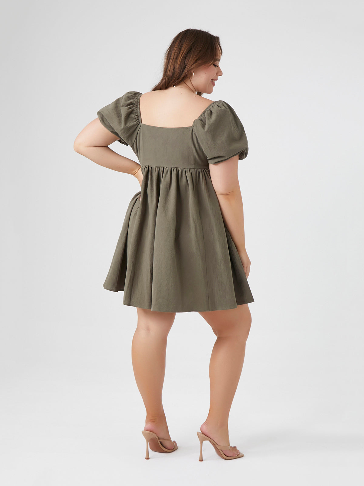 שמלת מיני מתרחבת PLUS SIZE- FOREVER 21|פוראבר 21