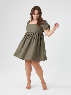 שמלת מיני מתרחבת PLUS SIZE
