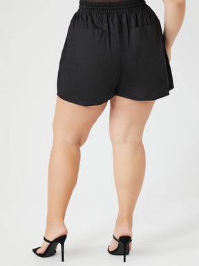 שורט בגזרה גבוהה PLUS SIZE