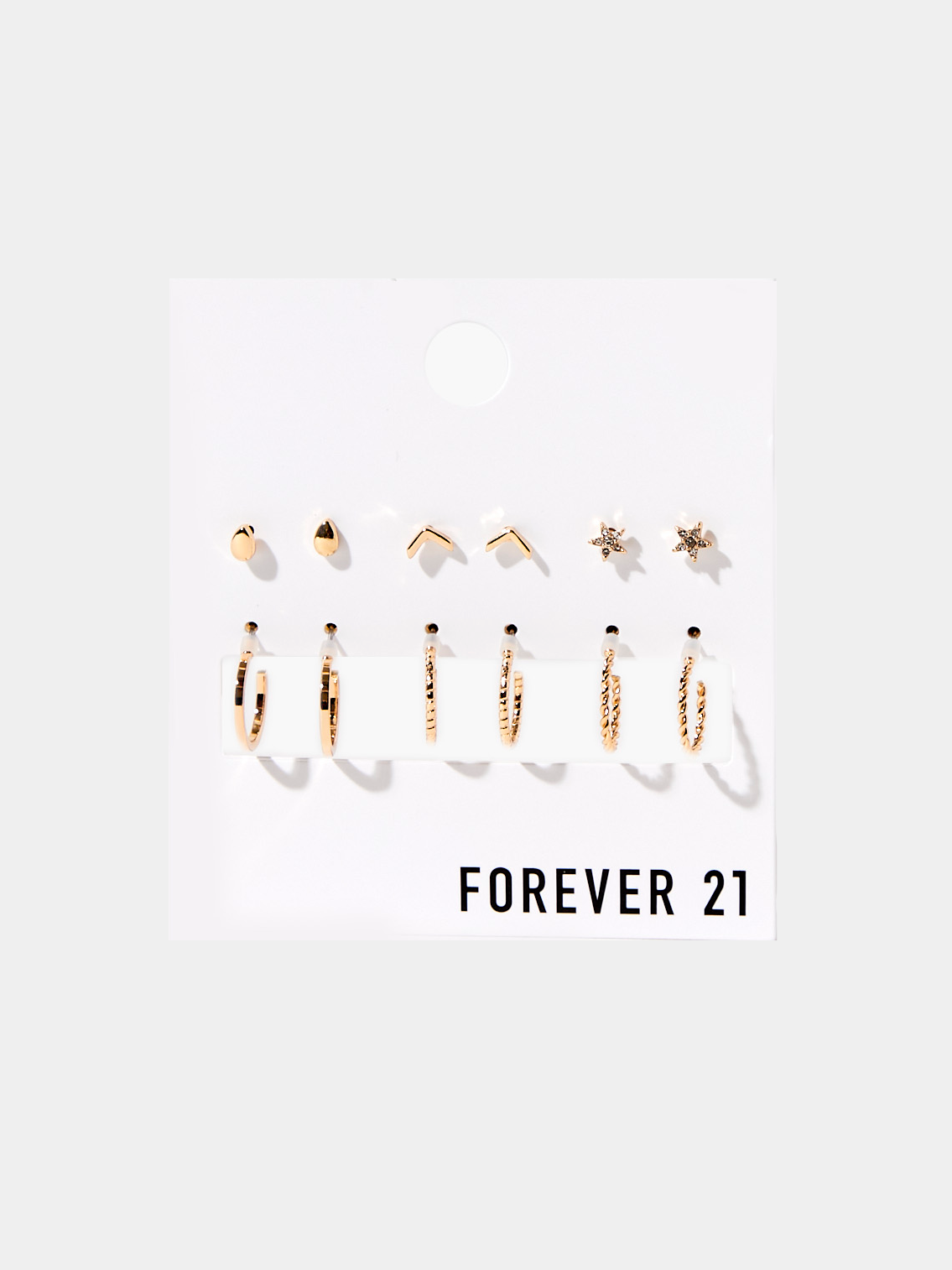 מארז 12 זוגות עגילים- FOREVER 21|פוראבר 21