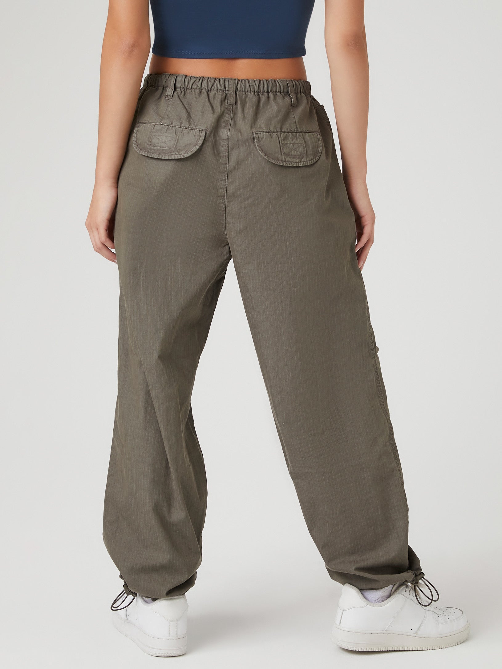מכנסי WIDE LEG בשילוב גומי- FOREVER 21|פוראבר 21