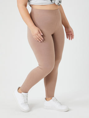 טייץ בשילוב כותנה אורגנית PLUS SIZE