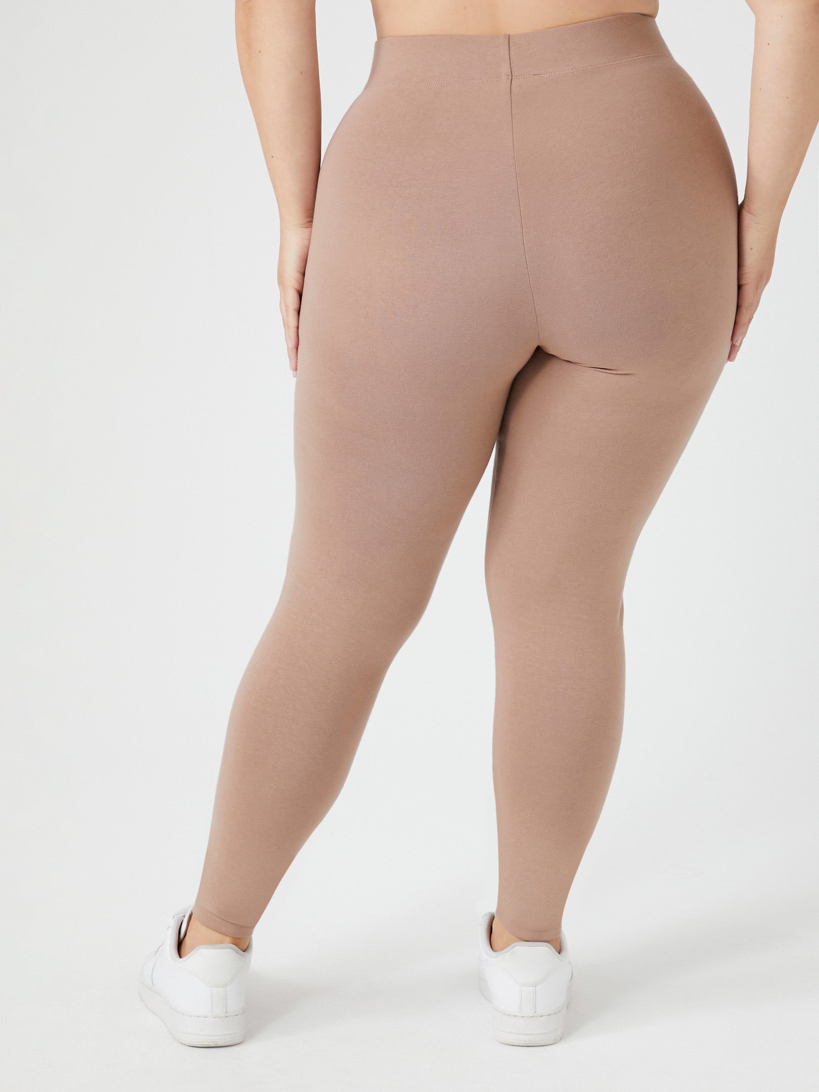 טייץ בשילוב כותנה אורגנית PLUS SIZE- FOREVER 21|פוראבר 21