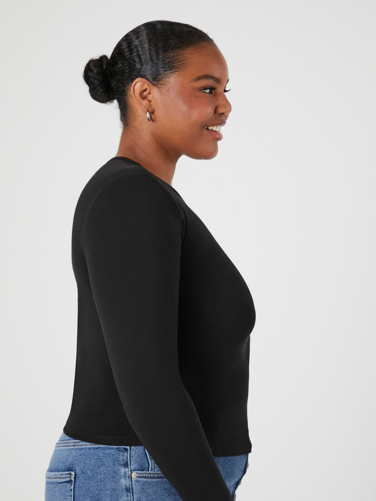 טישרט בייסיק ארוכה PLUS SIZE