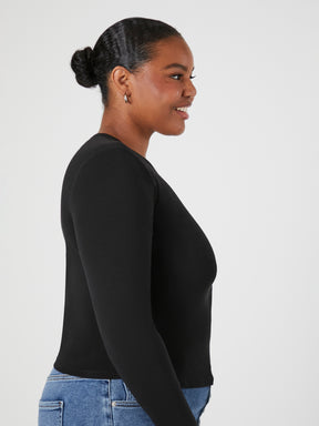 טישרט בייסיק ארוכה PLUS SIZE